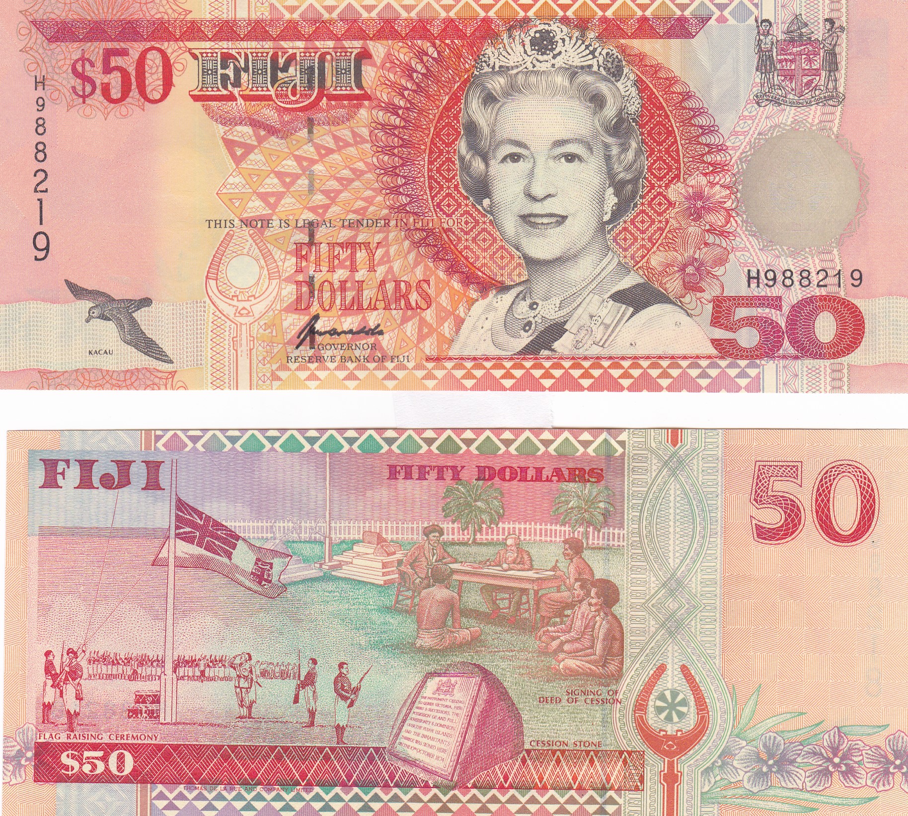 Fiji #100a 50 Dollars